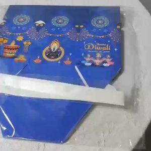 12 pcs Deepavali Gift Boxes Diwali Hex Candy Cookies Box Party 2023 Deepavali Gift Wrapping