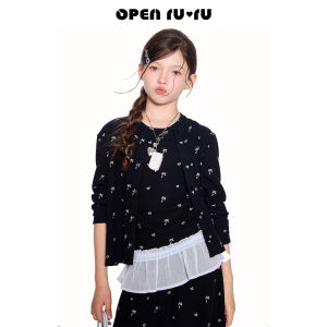 opennunu | Custom Printed Love Patterns Girls Fall Three-Piece Suit