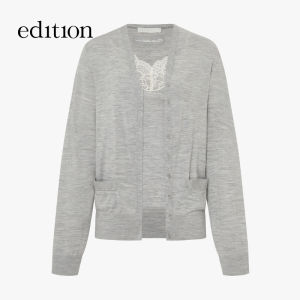 Edition2025 Summer New Lace Knitted Two-Piece Set Long Sleeve Woolen Womens Fashion Elegant Classy Style Available Online And in Mall