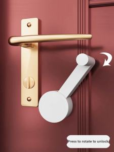 New Home Kids Anti-Open Door Lock Baby Door Handle Safety Lock Cant Be Opened outside Security Lock
