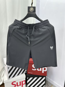 Mens Fitness Running Shorts Breathable Quick Dry Ice Silk Five-Quarter Length Summer Essential Air Conditioning Pants