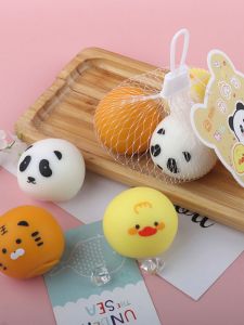 Stress Relief Creative Simulation Dumpling Toys Cute Animal Design Squeezable Egg Toy for Children And Adults Male Or Female