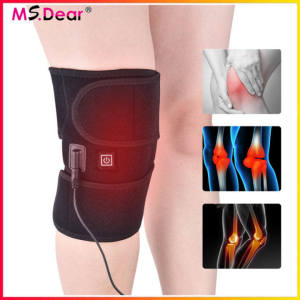 Joint Knee Heating Pad Massager Knee Elbow Brace Thermal Therapy Wrap Hot Compress for Cramps Arthritis Pain Relief Injury Recovery