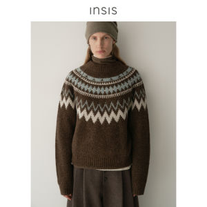 INSIS FEMME | Nordic Retro Fair Isle Merino Wool Knit Top
