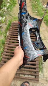 Forged merah biru Cover dek Bensin Nmax New ngcarbonpart