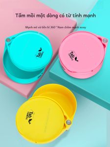 Tab Single Layer Strong Magnetic One Line Fishing Bait Plate Bait Box Universal Bait Tray Durable Plastic Outdoor Camping Gear