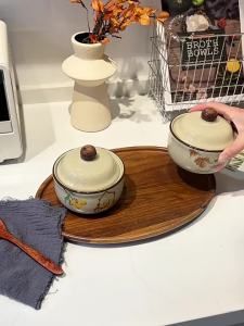 SHELI | Ink Style Ceramic Soup Pot One Person Size