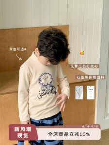 Graphene Long Sleeve T-Shirt for Boys Baby Clothes Autumn Fashion Cartoon Children Base Shirt Casual Loose Fit round Neck