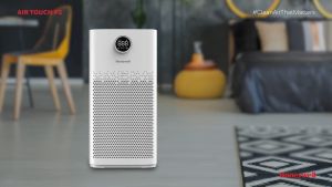 Honeywell Air Purifier For Home 5 Stage Filtration Covers 79m² PM 2.5 Level Display UV LED WIFI H13 HEPA & Activated Carbon Filter removes 99.99% Pollutants Micro Allergens Air Touch - P2