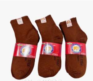 🧦🧦ถุงเท้านักเรียนสีน้ำตาลผ้าหนาดียกโหล12คู่มีไซส์ 4-6 5-7 7-9 9-12/ฟรีไซส์ สินค้ามีพร้อมส่งจ้า