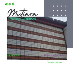 (COD) tirai kerey gulung bahan PVC outdoor (ukuran Lebar X Tinggi)