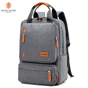 กระเป๋าเป้ชาย ARCTIC HUNTER กระเป๋าโน๊ตบุ๊ค สำหรับนักเรียนที่เรียบง่าย กล