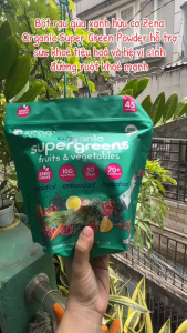 Bột rau quả xanh hữu cơ Zena Organic Super Greens Powder 517.5g
