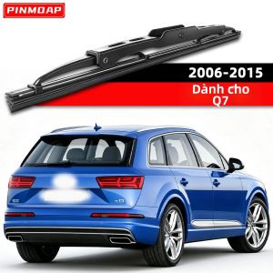 PINMOAP Lưỡi Gạt Nước Kính Chắn Gió Phía Sau Cho Audi Q7 2006-2015 Bộ Phận Thay Thế Lưỡi Gạt Nước Cao Su Im Lặng Liền Mạch