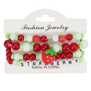 Strawberry Bracelet Sweet Fruits Style Jewelry Accessory