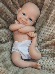 33cm Búp Bê Tái Sinh Giống Như Thật Búp Bê Mềm Mại Bằng Silicon Không Sơn Miệng Mở Được Làm Bằng Tay Búp Bê Sơ Sinh Bebe Bé Gái/bé Trai Dành Cho Trẻ Từ 14 Tuổi Trở Lên