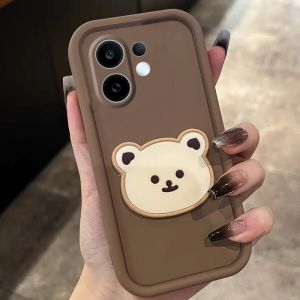New Casing VIVO X200 FE Y29s Y29t iQOO 13 Neo 10 5G Ins Cute Cartoon Fashion Bear Phone Case All-inclusive Anti-fall Shockproof Soft Back Cover 2025