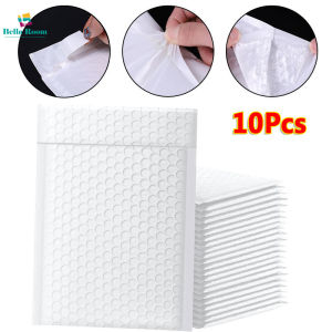 【Bella Room】 10Pcs White Pearl Film Bubble Envelope Bag Self-sealing Waterproof Express Bag Shockproof Packing Bag