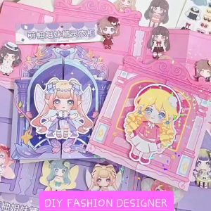 MILANBERRY DIY FASHION DESIGNER 3D MAINAN STIKER DRESS UP ANAK CEWEK EDUKATIF LUCU