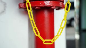 6mm 25m Yellow Plastic Safety Chain Plastic Barrier Chain for Crowd Control Queue Line Parking