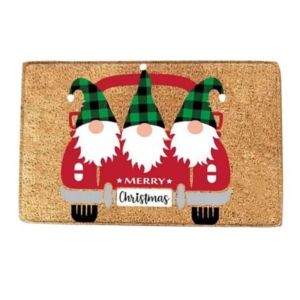 VIKAMA Fall Door Mat Gnome Pumpkin Print Welcome Rug Non Slip For Entryway Front Door Indoor Outdoor Holiday Home Decor