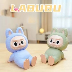 Kawaii Labubu The Monsters ที่วางโทรศัพท์เดสก์ท็อปอะนิเมะเครื่องประดับดูทีวีการ์ตูนโทรศัพท์สนับสนุนตุ๊กตาน่ารักสาวของขวัญ