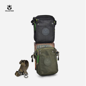 Volunteer New Waist Bag Vertical Waterproof Mini Multi-Functional Single Shoulder Slant Crossbody Bag Outdoor Mens Belted Bag