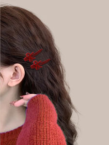 กิ๊บติดผมรูปผีเสื้อสีแดง ทรงหางปลา สำหรับผู้หญิง กิ๊บติดผมสไตล์เกาหลี แฟชั่นฤดูใบไม้ผลิและฤดูร้อน ใหม่ 2024