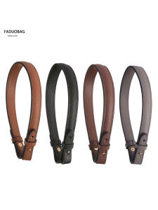 Adjustable Handbag Strap Leather No Buckle Litchi Pattern Handbag Handle Shoulder Strap Bag Accessories Durable Fashionable