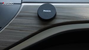 YESIDO C38 Classic Mini Mobile Phone Magnetic Car Mount Elegant Round Design Multi-Functional Multi-Location Cellphone Key Ref Magnet Holder for Apple IOS Xiaomi Samsung Huawei Realme Phones Top Quality Yesido Model C38 WITH ONE (1) UNIT METAL SHEET