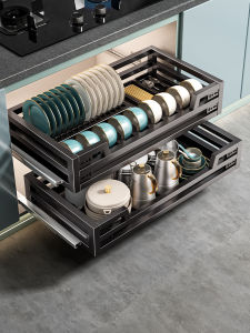 Durable Stainless Steel Dual-layer Drawer Organizer