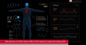 Cân Sức Khỏe Thông Minh Rapido RSB04-S (Có bluetooth) - Mặt Kính Cường Lực Chịu Lực Tốt - Hàng Chính Hãng - Bảo Hành 12 Tháng