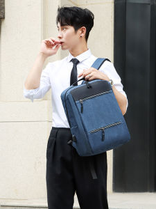 Casual Commuter Student Backpack Multi-Functional Computer Bag Fashionable Wear-Resistant Leisure Double Shoulder Bag for Travel And School