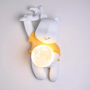 Childrens Room Nordic Wall Light Modern Resin Wall Lamp Indoor Lighting Home Decor Sconces For Bedroom Living room Hotel Light