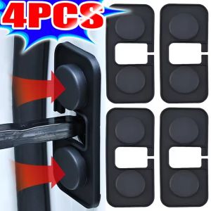 4PCS Silicone Car Door Limiter Cover Universal Shock Absorbing Buffer Cushion Waterproof Dustproof Anti-Collision Auto Accessories