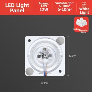 TONGZHIGUANG | Mini Magnetic LED Light Panel Square Surface Mount Living Room Ceiling and Pendant Light Module