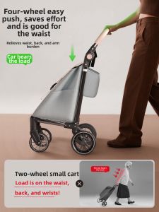 Smit | Folding Portable Trolley Cart with Omni-Directional Wheels