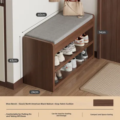 ZHUOHE |Entry Shoe Bench with Storage