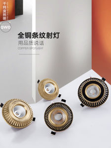 Đèn Khoét Trần Phòng Khách Phòng Ngủ Nhà Bếp Toàn Bộ Đồng Không Lóa Đèn LED Thông Minh Không Cần Điều Khiển