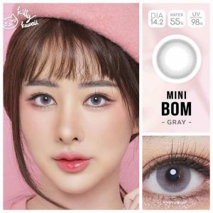Softlens Mini Bom Grey Dia. 14.2mm Normal & Minus ( -0.50 s/d -10.00 ) Soflens Bisa Beda Minus Natural By Kitty Kawaii