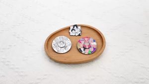 Bandai | Anime Rotatable Briefcase Lapel Pins Enamel Pin Brooch for Backpacks Clothes Accessory Manga Badges for Fans Gifts