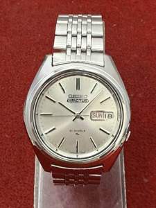 SEIKO 5 ACTUS 21 Jewels Automatic ตัวเรือนสแตนเลส นาฬิกาผู้ชาย มือสองของแท้