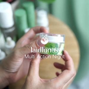 LAIDLUNOS Multi Action Night dengan SymWhite 377 dan Nano Technology 15 gr - Memudarkan Flek Bekas Jerawat dan Anti Aging dengan Tripeptide Collagen