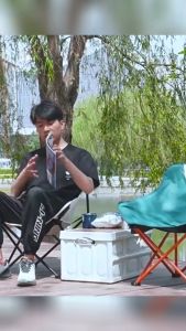 WARS Kursi Lipat Pantai Bulat Moon Folding Chair Portable Outdoor
