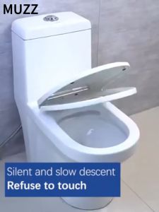 Toilet Seat Cover with Slow Close Mute Household Toilet Seat Lid Detachable V/O/U Shape Universal Easy to Install High Quality Toilet Seats