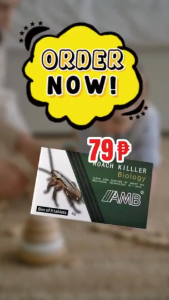 AMB Roach Killer Biological Tablets – Cockroach Bait for Home & Kitchen Toilet Sink and Indoor Pest Control