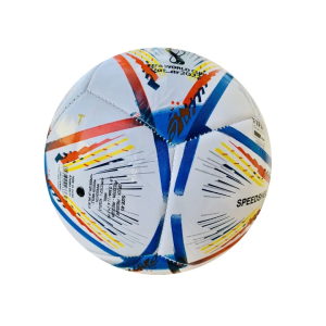 Bóng Đá May Hoa World Cup 2022 bóng may Size 5- Bóng đá gia công tay PU 2.15 Size 5 - { Tặng kèm lưới và kim bơm bóng}