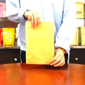 Mstar 100pcs Brown Kraft paper is half transparent Stand Up Pouch Plastic Paper Bag Packaging pouches packaging resealable pouch packaging resealable pouch packaging ziplock pouch for food ﻿