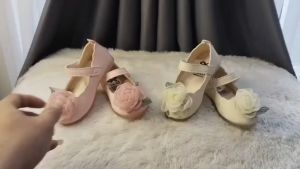 Sepatu Flat Pesta Anak Perempuan Anak Cewek Korean Girl Fashion Low Heel Party Slip On (ZH-SS208)