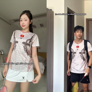 Áo Cầu Lông Quần Cầu Lông Bộ Cầu Lông Nam Nữ Chuyên Nghiệp Vải Thoáng Khí A1011 - V Badwear
